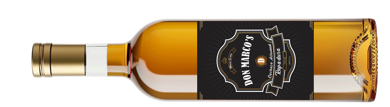 Don Marcos Cachaças com rapadura